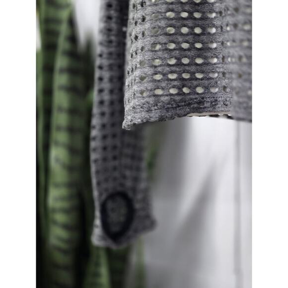 Trina Turk Recreation Hooded Mesh Cover Up Swimwear Women’s Gray Size Large - Picture 2 of 8